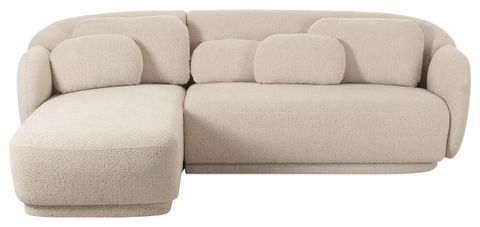 Misty Cream Boucle Sectional Laf Cream - Transitional - Sectional Sofas ... regarding Misty Cream Boucle Sectional Raf Cream